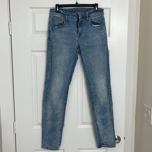 American Eagle Next Level Flex Skinny Jeans - Whitewash - Size 32x34